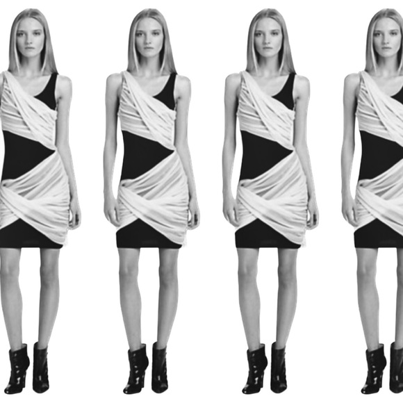 ALICE & OLIVIA0 / XSShelly Criss Cross Sleeveless Zip Goddess Wrap Dress